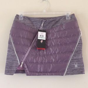 (Spyder) Quilted winter snow mini skirt
